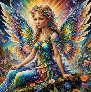 Diamond Painting Schmetterlingselfe